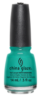 China Glaze China Glaze - Turned Up Turquoise 0.5 oz - #70345 - Sleek Nail