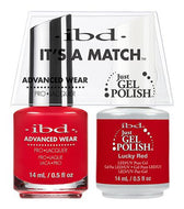 IBD It's A Match Duo - Lucky Red - #65514, Gel & Lacquer Polish - IBD, Sleek Nail