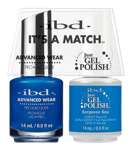 IBD It's A Match Duo - Sargasso Sea - #65545, Gel & Lacquer Polish - IBD, Sleek Nail