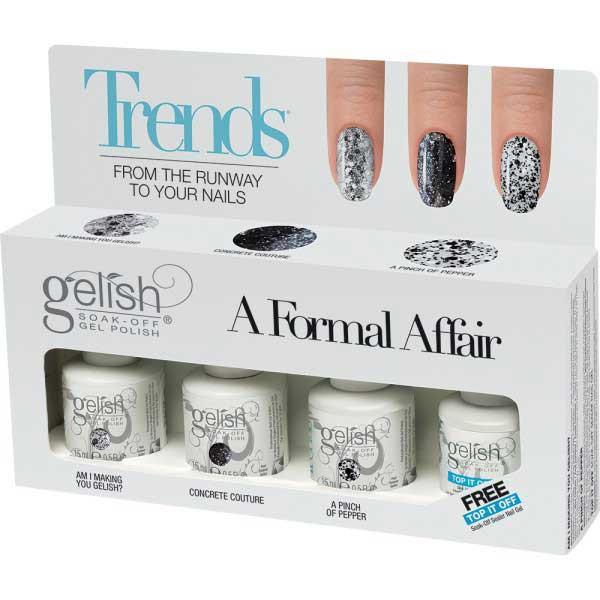 Harmony Gelish - A Formal Affair with FREE Top Coat - Trends Collection, Kit - Nail Harmony, Sleek Nail