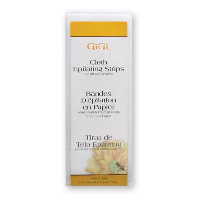 GiGi Small Cloth Strips -100 Pack, Wax - GiGi, Sleek Nail