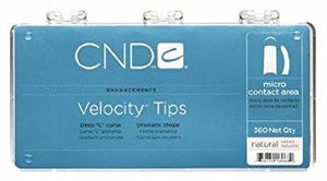 CND CND Velocity Tips - Clear 360 Qty - Sleek Nail
