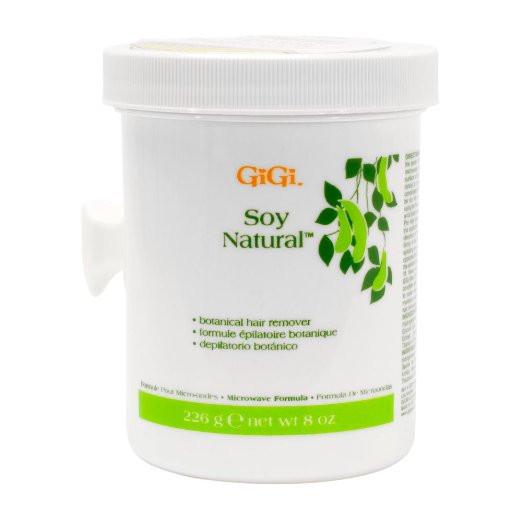 GiGi Soy Natural Microwave 8 oz, Wax - GiGi, Sleek Nail