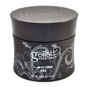 Harmony Gelish - LED Hard Clear Nail Gel 1.6 oz, Acrylic Gel System - Nail Harmony, Sleek Nail