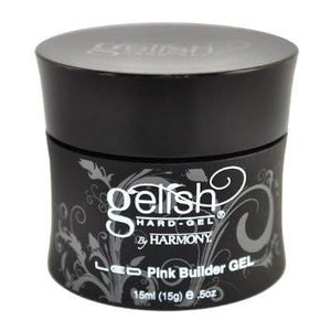 Harmony Gelish - LED Hard Pink Builder Nail Gel 1.6 oz, Acrylic Gel System - Nail Harmony, Sleek Nail