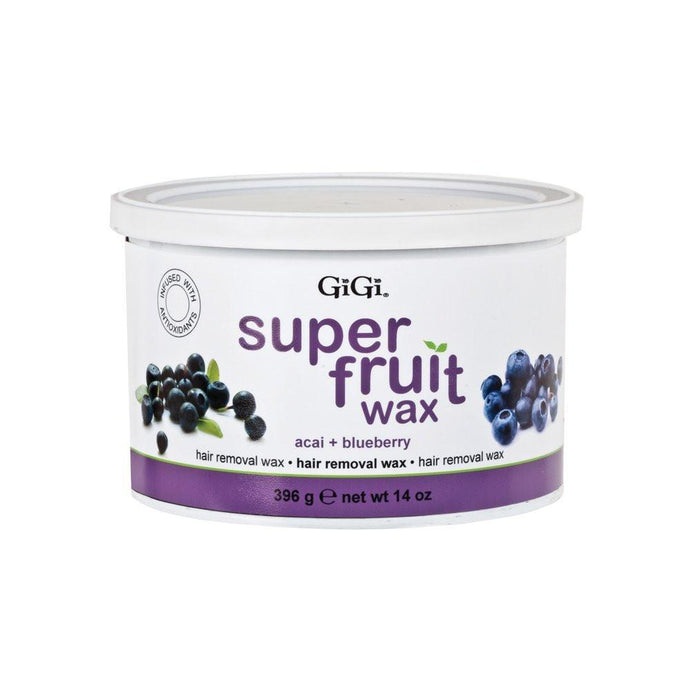 GiGi Super Fruit Wax Acai+Blueberry 14 oz, Wax - GiGi, Sleek Nail