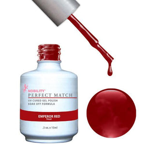LeChat Perfect Match Gel / Lacquer Combo - Emperor Red 0.5 oz - #PMS03, Gel Polish - LeChat, Sleek Nail