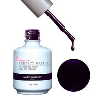 LeChat Perfect Match Gel / Lacquer Combo - Marilyn Merlot 0.5 oz - #PMS04, Gel Polish - LeChat, Sleek Nail