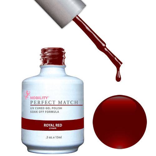 LeChat Perfect Match Gel / Lacquer Combo - Royal Red 0.5 oz - #PMS06, Gel Polish - LeChat, Sleek Nail