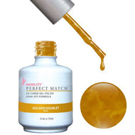 LeChat Perfect Match Gel / Lacquer Combo - Golden Doublet 0.5 oz - #PMS22, Gel Polish - LeChat, Sleek Nail
