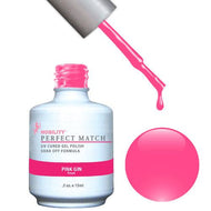 LeChat Perfect Match Gel / Lacquer Combo - Pink Gin 0.5 oz - #PMS26, Gel Polish - LeChat, Sleek Nail