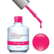 LeChat Perfect Match Gel / Lacquer Combo - That'S Hot Pink 0.5 oz - #PMS38, Gel Polish - LeChat, Sleek Nail