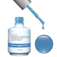 LeChat Perfect Match Gel / Lacquer Combo - Old New Borrowed Blue 0.5 oz - #PMS51, Gel Polish - LeChat, Sleek Nail
