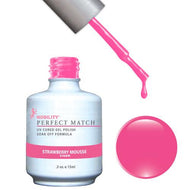 LeChat Perfect Match Gel / Lacquer Combo - Strawberry Mousse 0.5 oz - #PMS52, Gel Polish - LeChat, Sleek Nail
