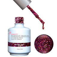LeChat Perfect Match Gel / Lacquer Combo - Red Ruby Rules 0.5 oz - #PMS57, Gel Polish - LeChat, Sleek Nail
