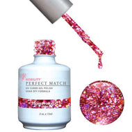 LeChat Perfect Match Gel / Lacquer Combo - Techno Pink Beat 0.5 oz - #PMS58, Gel Polish - LeChat, Sleek Nail