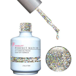 LeChat Perfect Match Gel / Lacquer Combo - Hologram Diamond 0.5 oz - #PMS59, Gel Polish - LeChat, Sleek Nail
