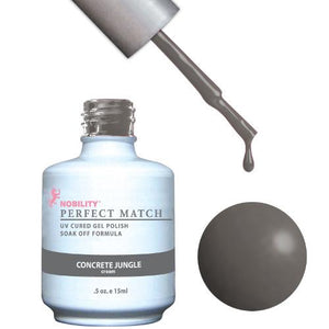 LeChat Perfect Match Gel / Lacquer Combo - Concrete Jungle 0.5 oz - #PMS61, Gel Polish - LeChat, Sleek Nail