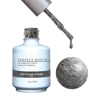 LeChat Perfect Match Gel / Lacquer Combo - The Silver Screen 0.5 oz - #PMS80, Gel Polish - LeChat, Sleek Nail