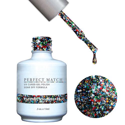 LeChat Perfect Match Gel / Lacquer Combo - Electric Masquerade 0.5 oz - #PMS86, Gel Polish - LeChat, Sleek Nail
