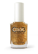 Color Club Nail Lacquer - Gold Glitter 0.5 oz, Nail Lacquer - Color Club, Sleek Nail