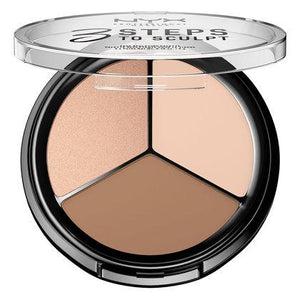 NYX Cosmetics NYX 3 Steps Face Sculpting Palette - Fair - #3STS01 - Sleek Nail
