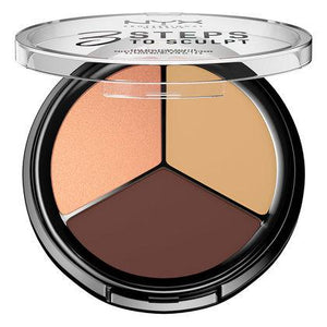 NYX Cosmetics NYX 3 Steps Face Sculpting Palette - Medium - #3STS03 - Sleek Nail
