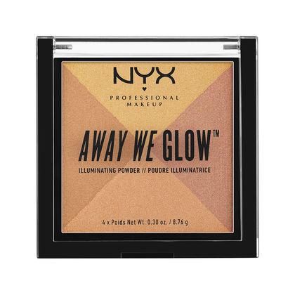 NYX Cosmetics NYX Away We Glow Illuminating Powder - Candlelit - #AWGIP03 - Sleek Nail