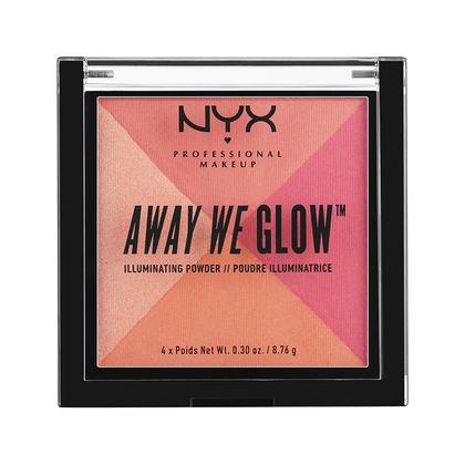 NYX Cosmetics NYX Away We Glow Illuminating Powder - Crushed Rose - #AWGIP04 - Sleek Nail
