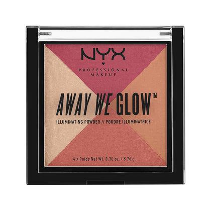 NYX Cosmetics NYX Away We Glow Illuminating Powder - Sunset Blvd - #AWGIP05 - Sleek Nail
