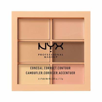 NYX Cosmetics NYX Conceal, Correct, Contour Palette - Light - #3CP01 - Sleek Nail