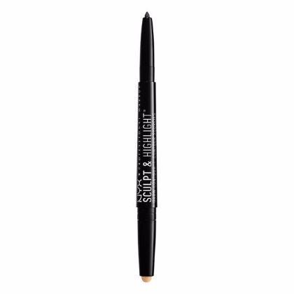 NYX Sculpt & Highlight Brow Contour - Black / Golden Peach - #SHBC08