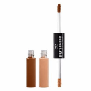 NYX Sculpt & Highlight Face Duo - Cinnamon / Peach - #SHFD04