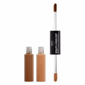 NYX Sculpt & Highlight Face Duo - Chestnut / Sand - #SHFD05