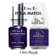 IBD It's A Match Duo - I am Royal - #65676, Gel & Lacquer Polish - IBD, Sleek Nail