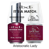 IBD It's A Match Duo - Aristocratic Lady - #65677, Gel & Lacquer Polish - IBD, Sleek Nail