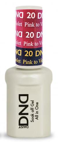 DND - Mood Change Gel - Pink to Violet 0.5 oz - #D20
