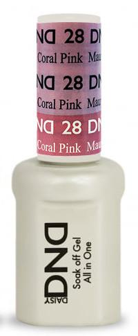 DND - Mood Change Gel - Mauve to Coral Pink 0.5 oz - #D28