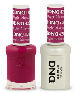 DND - Daisy Nail Design DND - Gel & Lacquer - Bright Maroon - #420 - Sleek Nail