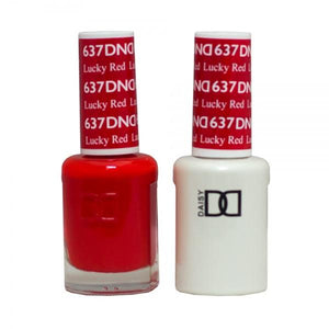 DND - Daisy Nail Design DND - Gel & Lacquer - Lucky Red - #637 - Sleek Nail
