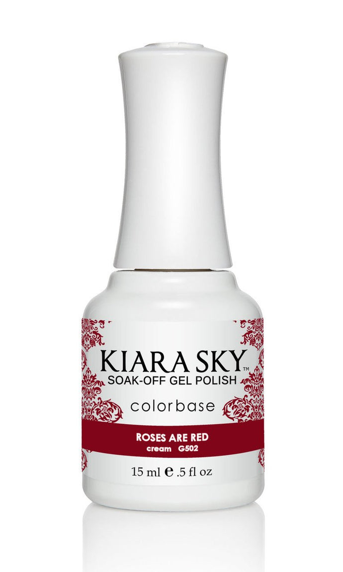 Kiara Sky - Roses are Red 0.5 oz - #G502, Gel Polish - Kiara Sky, Sleek Nail
