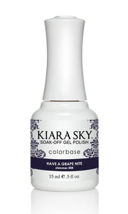 Kiara Sky - Have A Grape Night 0.5 oz - #G508, Gel Polish - Kiara Sky, Sleek Nail
