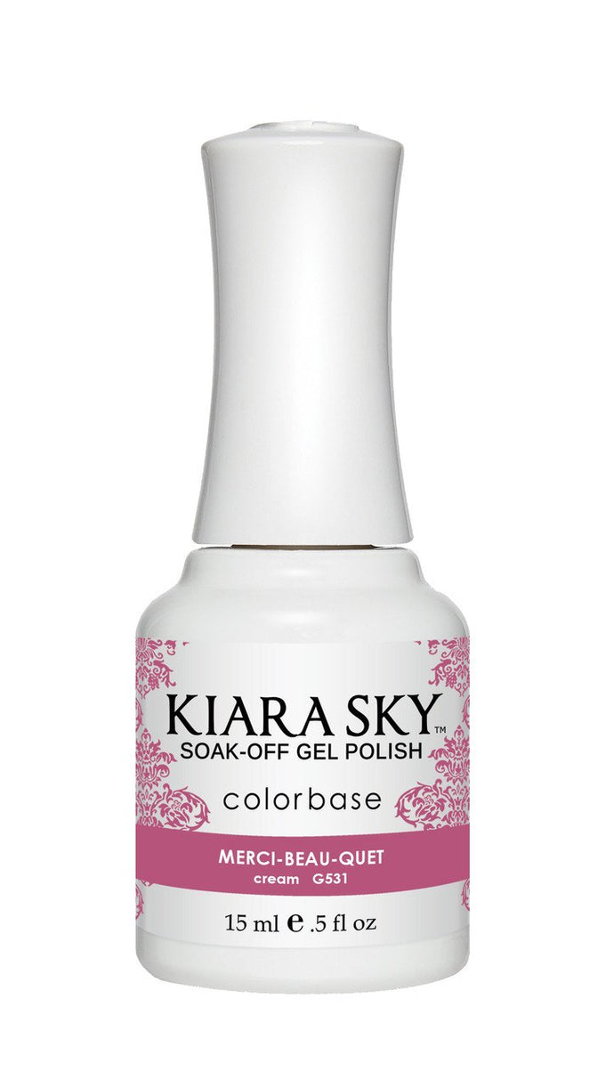 Kiara Sky - Merci-Beau-Quet 0.5 oz - #G531, Gel Polish - Kiara Sky, Sleek Nail