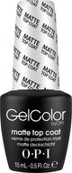 OPI GelColor - Matte Top Coat 0.5 oz - #GC031, Gel Polish - OPI, Sleek Nail