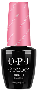 OPI GelColor - Flip Flops & Crop Tops 0.5 oz - #GCR72, Gel Polish - OPI, Sleek Nail