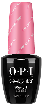 OPI GelColor - Flip Flops & Crop Tops 0.5 oz - #GCR72, Gel Polish - OPI, Sleek Nail