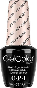 OPI GelColor - Act You Beige! 0.5 oz - #GCT66, Gel Polish - OPI, Sleek Nail