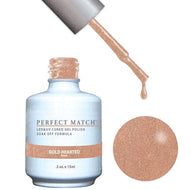 LeChat LeChat Perfect Match Gel / Lacquer Combo - Gold Hearted 0.5 oz - #PMS166 - Sleek Nail
