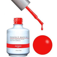 LeChat LeChat Perfect Match Gel / Lacquer Combo - Heatwave 0.5 oz - #PMS153 - Sleek Nail