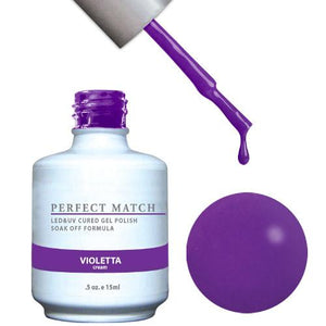 LeChat Perfect Match Gel / Lacquer Combo - Violetta 0.5 oz - #PMS102, Gel Polish - LeChat, Sleek Nail